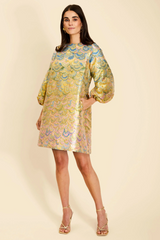 Bisque Rosanna Mini Dress in Gilded Marble Mini Dress
