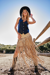 Lavender The Fringe Factor Maxi Skirt Maxi Skirt