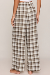 Light Gray Better Off Plaid Pant Lounge Pants