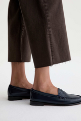 Lavender Saige Wide Leg Crop | Sulfur Burnt Umber Jeans