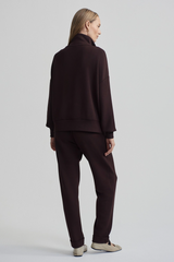 Light Gray Hawley Half Zip Sweat Sweater