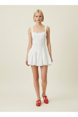 Antique White Rue Croset Mini Dress Mini Dress
