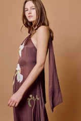 Rosy Brown Ives Maxi Dress in Lueur Maxi Dress
