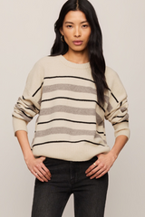 Light Gray Cirrus Stripe Sweater Sweater