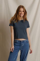 Lisa Fitted Short Sleeve Tee T Shirt