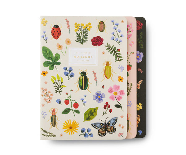 Light Gray Assorted Set of 3 Notebooks notebook