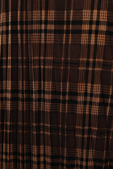 Black Fall Favorite Plaid Midi Skirt Midi Skirt