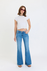 Lavender Lowkey Low Rise Flare | First Crush Jeans