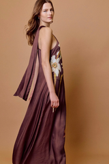 Rosy Brown Ives Maxi Dress in Lueur Maxi Dress