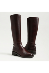 Milla Knee High Boot | Dark Brown Leather