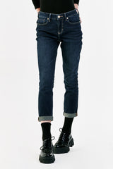 White Smoke Aiden High Rise Girlfriend Jean Jeans