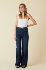 Wheat Column High Rise Trouser - Zoe Jeans