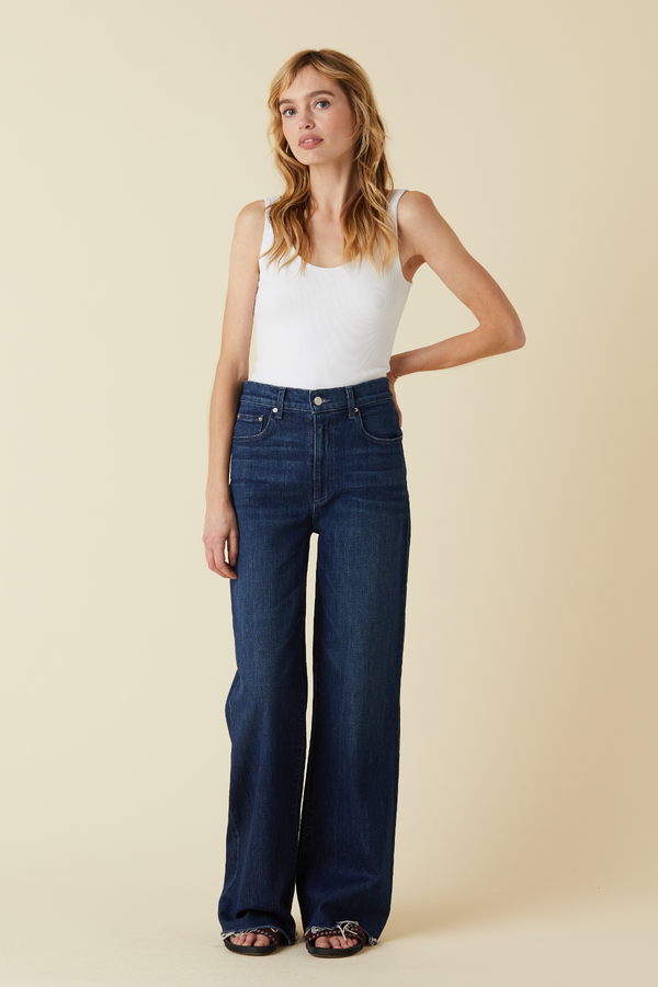 Wheat Column High Rise Trouser - Zoe Jeans