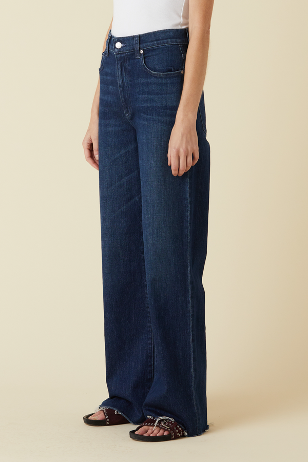 Dark Slate Gray Column High Rise Trouser - Zoe Jeans