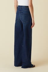 Dark Slate Gray Column High Rise Trouser - Zoe Jeans