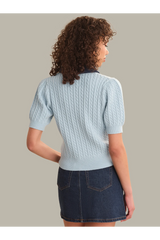 Dark Gray Astor Denim Mix Pullover Sweater