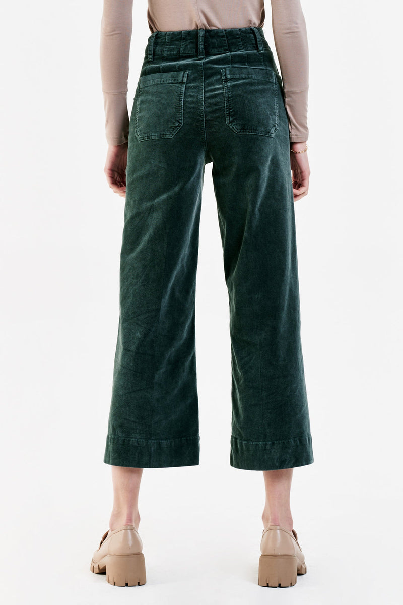 White Smoke Audrey Super High Rise Cropped Pant Pant