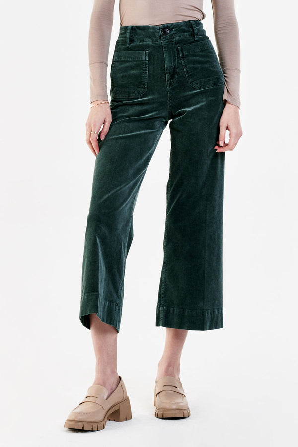 White Smoke Audrey Super High Rise Cropped Pant Pant