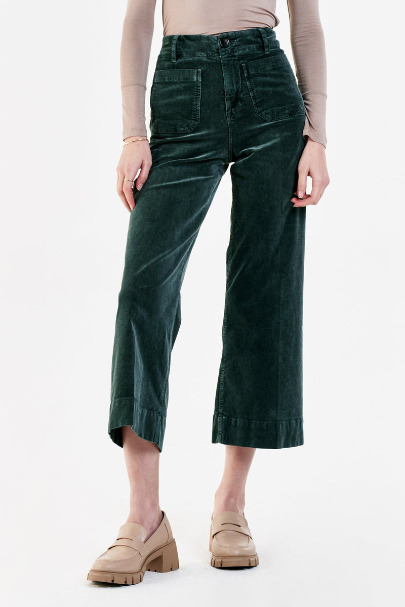 White Smoke Audrey Super High Rise Cropped Pant Pant