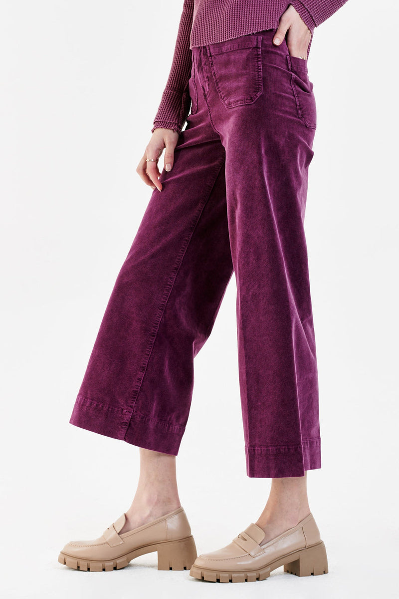 White Smoke Audrey Super High Rise Cropped Pant Pant