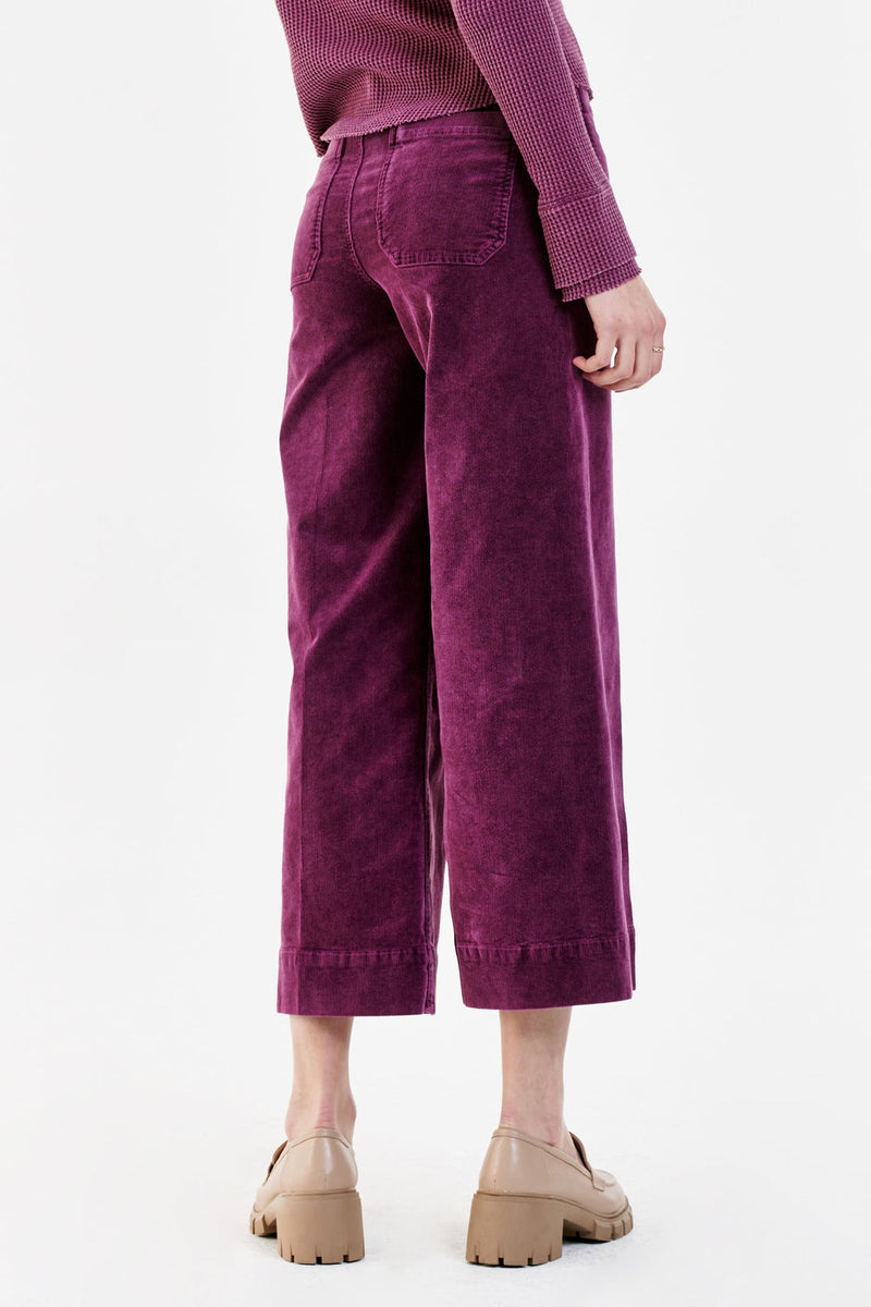 Dark Slate Gray Audrey Super High Rise Cropped Pant Pant