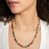 Tan Waterproof Gemstone Glow Necklace Necklace