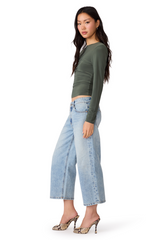 White Smoke Seline Knit Top Top