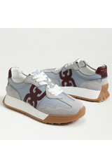 Langley Lace Up Sneaker | Vault Blue/Grey Nylon/Suede
