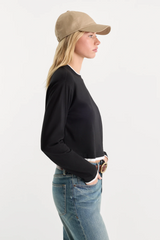 Black The Long Sleeve Layered Tee Tee