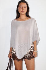 Lavender Zebra Darling Lace Shorts Short