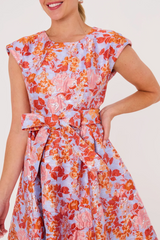 Lavender Olive Gown Coral Garden Jacquard Maxi Dress