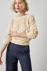 Light Gray Long Sleeve Ballet Neck Sweater Sweater