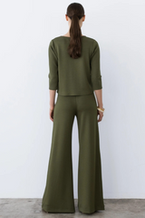 Lavender Scuba Standard Wide Leg Pant Pant