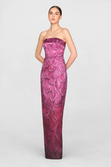 Lavender Cleo | Strapless Column Gown Formal Dress