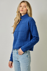 Dark Gray Pretty Pom Pom Sweater Sweater