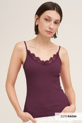 Antique White Toby Lace Trim V-Neck Cami Cami