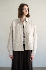 Gray The Dreamy Diamond Quilted Jacket Jacket