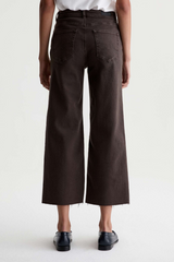 Black Saige Wide Leg Crop | Sulfur Burnt Umber Jeans
