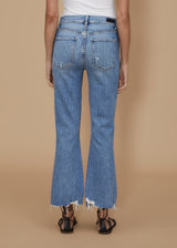 Rosy Brown Bella Crop Flare - Beach House Jeans