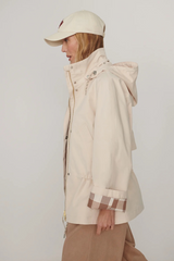 Gray Etta Short Rain Jacket Jacket
