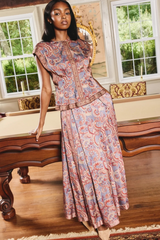 Dark Gray Arden Top in Lucent Lights Top