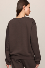 Dark Slate Gray Classic Boyfriend Sweatshirt Sweater