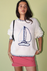 Lavender Sail Away Knit Sweater Sweater