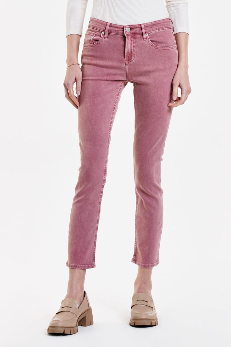 Misty Rose Blaire High Rise Slim Straight Jeans jeans