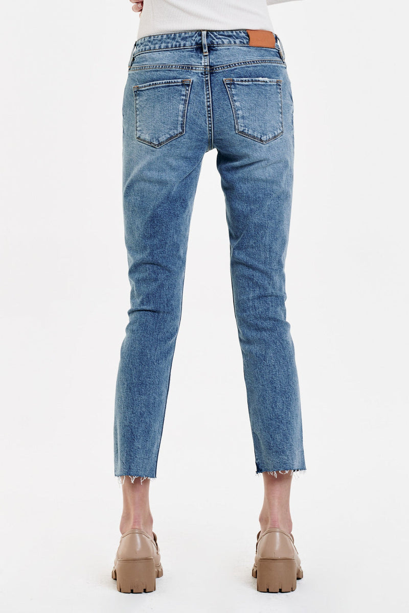 Dim Gray Blaire High Rise Ankle Jean Jeans