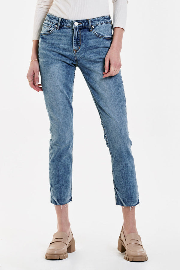 Dim Gray Blaire High Rise Ankle Jean Jeans