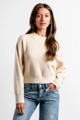 White Smoke Carrara Solid Sweater Sweater