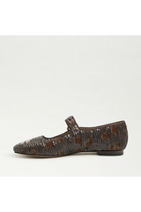 Lavender Michaela Mary Jane Flat | Mushroom Velvet flats