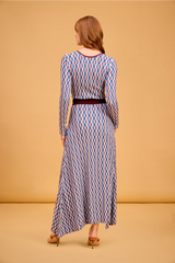 Tan Langley Dress in Multi Knit Maxi Dress