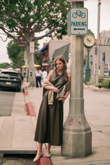 Tan Rebel Belle Faux Leather Midi Dress Midi Dress